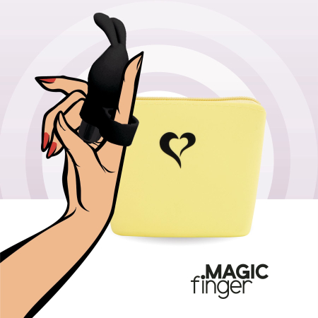 Вібратор на палець FeelzToys Magic Finger Vibrator Black - фото №4