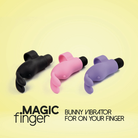 Вібратор на палець FeelzToys Magic Finger Vibrator Black - фото №6
