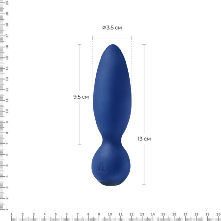 Анальна вібропробка Adrien Lastic Little Rocket макс. діаметр 3,5 см, soft-touch - фото №2