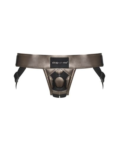 Трусики для страпона Strap-On-Me Leatherette Harness CURIOUS - фото №2
