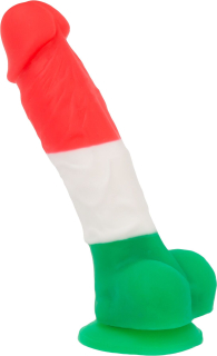 Кольоровий фалоімітатор ADDICTION - LEONARDO - 7 "- 3 COLOURS, 17,8 см, силікон, вібропуля в подарун - - фото №3