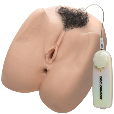 Мастурбатор з вібрацією Doc Johnson Sasha Grey ULTRASKYN Deep Penetration Vibrating Pussy&Ass - фото №2