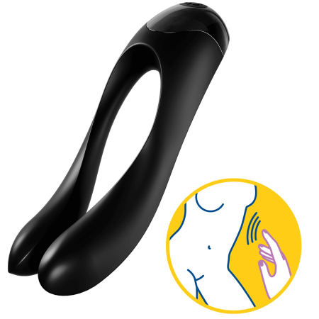 Вібратор на палець Satisfyer Candy Cane Black - фото №5