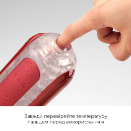 Набір мастурбатора із нагрівачем Tenga Flip Zero Red + Flip Warmer - - фото №7