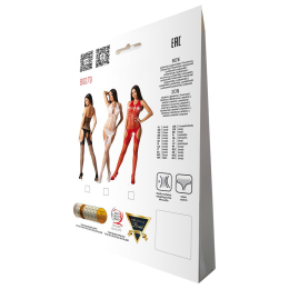 Бодістокінг з імітацією панчох Passion BS079 black - №9