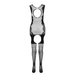 Ажурний бодістокінг з панчохами Passion BS082 black - №5