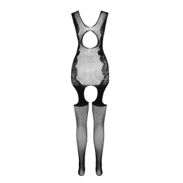 Ажурний бодістокінг з панчохами Passion BS082 black - №6