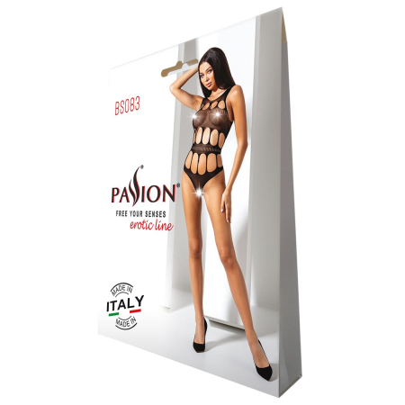 Сексуальний боді з вирізами Passion BS083 black №9