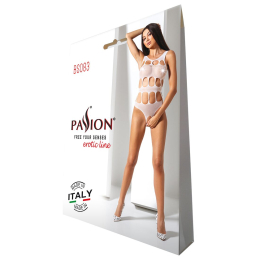 Сексуальний боді з вирізами Passion BS083 white - №5