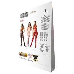 Еротичний бодістокінг Passion BS084 white - - фото №6