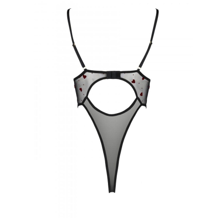 Еротичний боді з малюнком Passion LOVELIA BODY XXL/XXXL, black - фото №6