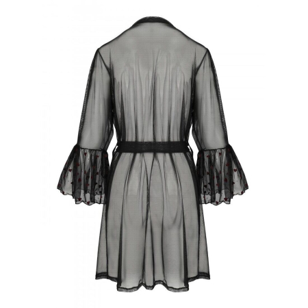 Повітряний пеньюар Passion LOVELIA PEIGNOIR L/XL, black - фото №6