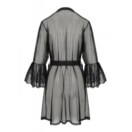 Повітряний пеньюар Passion LOVELIA PEIGNOIR S/M, black - - фото №6