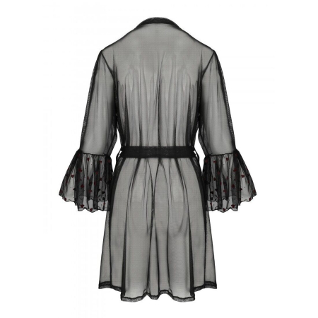 Повітряний пеньюар Passion LOVELIA PEIGNOIR XXL/XXXL, black - фото №6