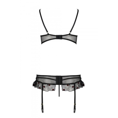 Сексуальний комплект з поясом для панчіх Passion LOVELIA SET L/XL, black №6