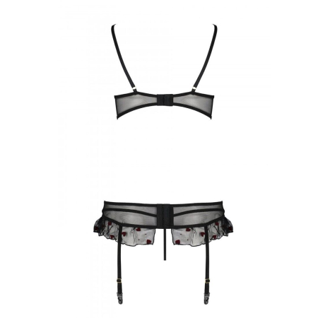 Сексуальний комплект з поясом для панчіх Passion LOVELIA SET XXL/XXXL, black №6