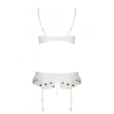 Сексуальний комплект з поясом для панчіх Passion LOVELIA SET L/XL, white №6