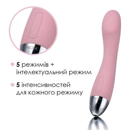 Вібратор для точки G з інтелектуальним режимом Svakom Amy Pale Pink - фото №3