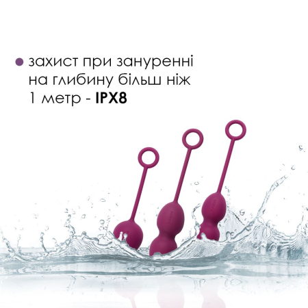 Набір вагінальних кульок зі зміщеним центром ваги Svakom Nova Violet - фото №4