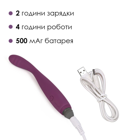 Тонкий вібратор точки G Svakom Cici Violet - фото №4