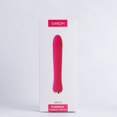 Вібратор із підігрівом Svakom Anya Plum Red - фото №7