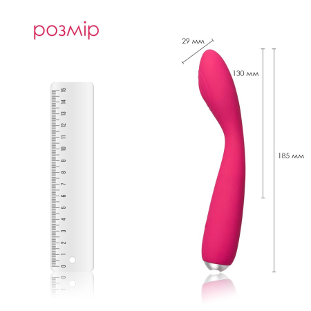 Вібратор для клітора та точки G Svakom Iris Plum Red - фото №2