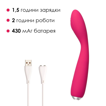 Вібратор для клітора та точки G Svakom Iris Plum Red - фото №4