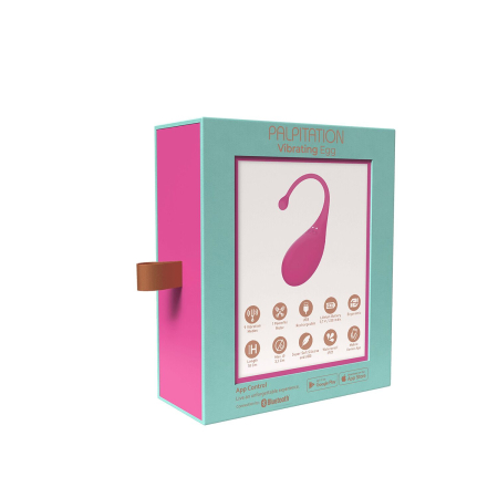 Смарт-віброяйце Adrien Lastic Palpitation Pink з глибокою вібрацією - фото №8