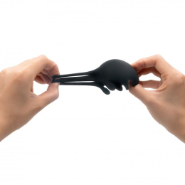 Ерекційне кільце з вібрацією і стимуляцією мошонки Dorcel FUN BAG, перезаряджуване - - фото №4