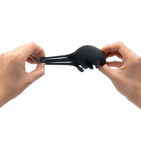 Ерекційне кільце з вібрацією і стимуляцією мошонки Dorcel FUN BAG, перезаряджуване - фото №4