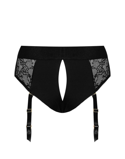 Мереживні труси для страпона з підв'язками для панчіх Strap-On-Me DIVA HARNESS - S - фото №4