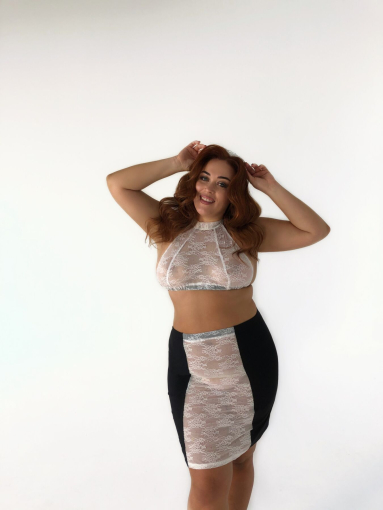 Рольовий костюм покоївки з топом, спідницею та прикрасою "Безвідмовна Аделі" XL №8