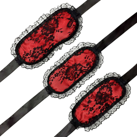 Мереживна маска на очі з наручниками Art of Sex – Mask and Handcuffs - фото №2