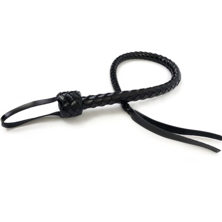 Батіг гнучкий Снейк, натуральна шкіра, колір чорний, довжина - 80 см №3