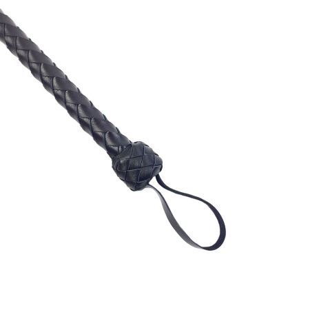 Батіг гнучкий Снейк, натуральна шкіра, колір чорний, довжина - 80 см №5