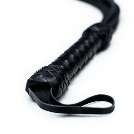 Флогер Кішка, 9 плетених хвостів по 50 см, колір чорний - фото №7