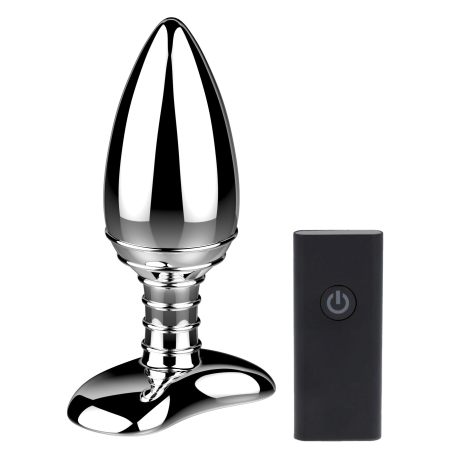 Алюмінієва анальна пробка з вібрацією та дистанційним керуванням Nexus Cestos - фото