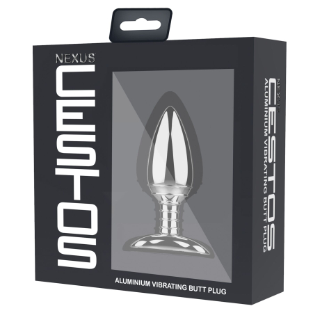 Алюмінієва анальна пробка з вібрацією та дистанційним керуванням Nexus Cestos - фото №5