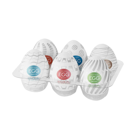 Набір мастурбаторів-яєць Tenga Egg New Standard Pack (6 яєць) - фото
