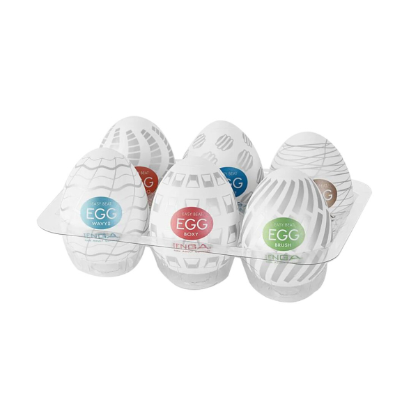Набір мастурбаторів-яєць Tenga Egg New Standard Pack (6 яєць) - фото