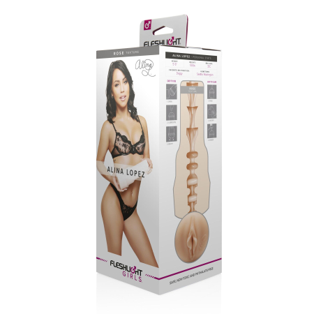 Мастурбатор Fleshlight Girls: Alina Lopez - Rose, зі зліпка вагіни, дуже ніжний - фото №5