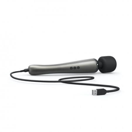 Потужний вібромасажер Dorcel Megawand Chrome Silver який перезаряджається, 160 режимів - фото №5