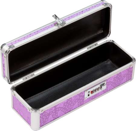 Кейс для зберігання секс-іграшок BMS Factory - The Toy Chest Lokable Vibrator Case Purple з кодовим №3