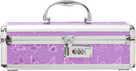 Кейс для зберігання секс-іграшок BMS Factory - The Toy Chest Lokable Vibrator Case Purple з кодовим 