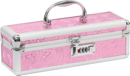 Кейс для зберігання секс-іграшок BMS Factory - The Toy Chest Lokable Vibrator Case Pink з кодовим за - фото №2