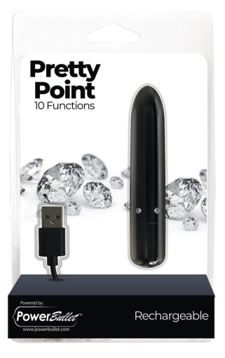 Віброкуля PowerBullet - Pretty Point Rechargeable Bullet Black - фото №6