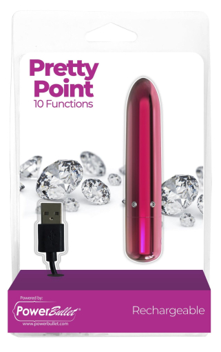 Віброкуля PowerBullet - Pretty Point Rechargeable Bullet Pink - фото №5