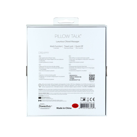 Розкішний вакуумний кліторальний стимулятор Pillow Talk - Dreamy Pink із кристалом Swarovski №7