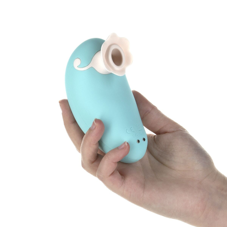 Розкішний вакуумний кліторальний стимулятор Pillow Talk - Dreamy Teal із кристалом Swarovski - фото №4