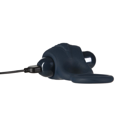 Подвійне ерекційне кільце з вібрацією Lux Active-Triad - Vibrating Dual Cock Ring, пульт ДК - фото №5